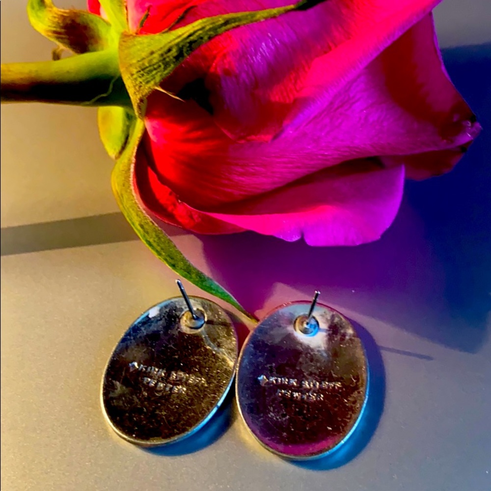 Vintage Kirk Stieff Pewter Earrings - Picture 2 of 6